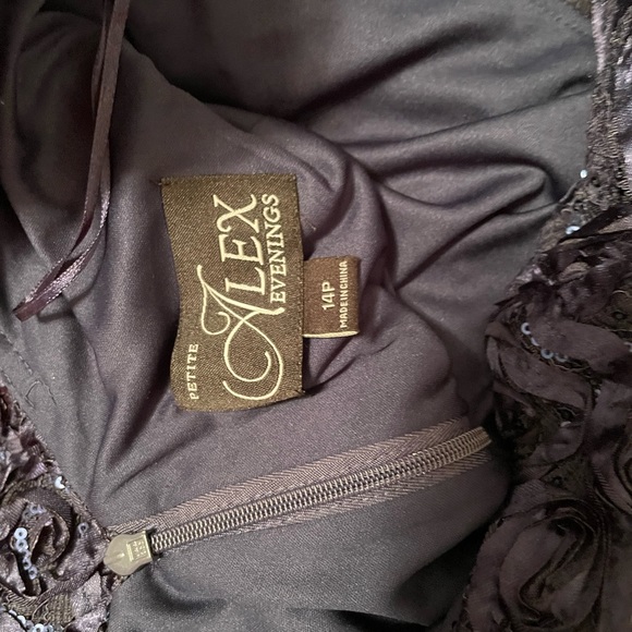 Alex
Evenings
Embellished
Gown Dress size 12 14 Navy Blue or 14P petite - Picture 10 of 16